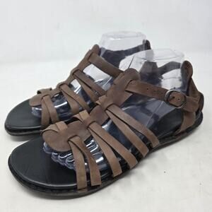 KEEN Brown Gladiator Sandals Strappy Leather Comfort 9.5 US